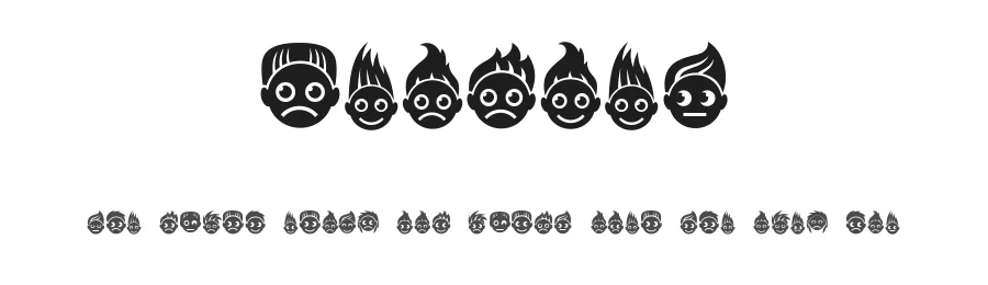 Peoples by Vladimir Nikolic — Dingbats Font