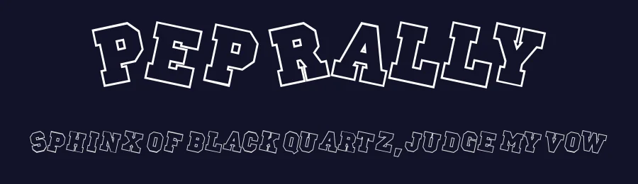 Pep Rally by GreyWolf Webworks — Decorative Font — thumbnail 2
