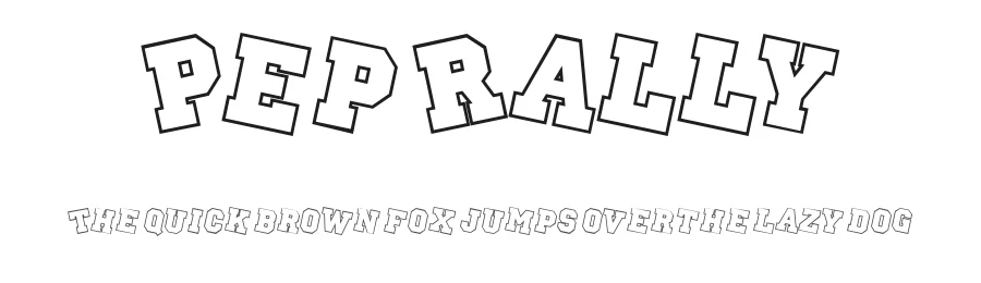 Pep Rally by GreyWolf Webworks — Decorative Font