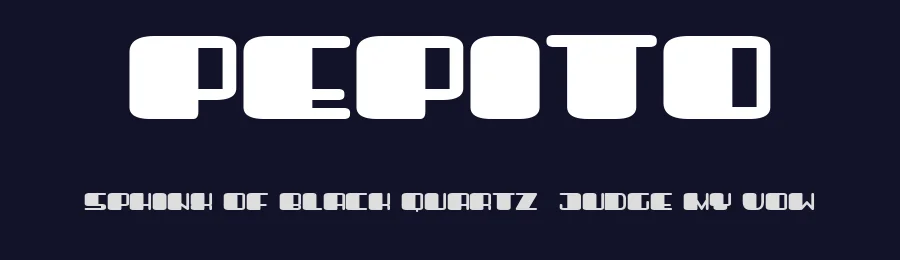 Pepito by Vladimir Nikolic — Decorative Font — thumbnail 2