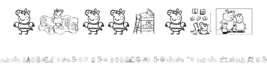 Peppa Pig by Ding Bang — Dingbats Font
