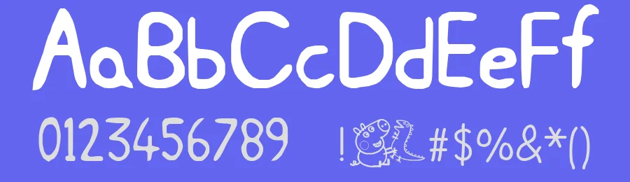 Peppa Pig by KiddieFonts — Script Handwritten Font — thumbnail 3
