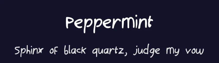 Peppermint by Polly Wilson — Script Handwritten Font — thumbnail 2