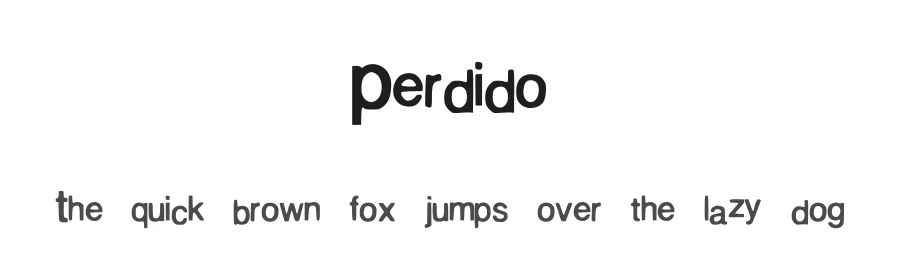 Perdido by Matthew Walker — Decorative Font