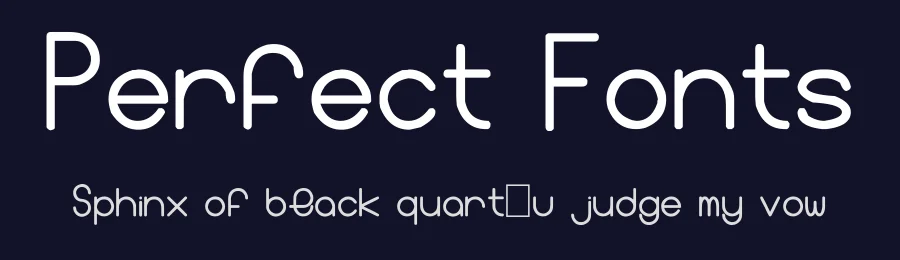 Perfect Fonts by Carbonchaos — Sans Serif Font — thumbnail 2