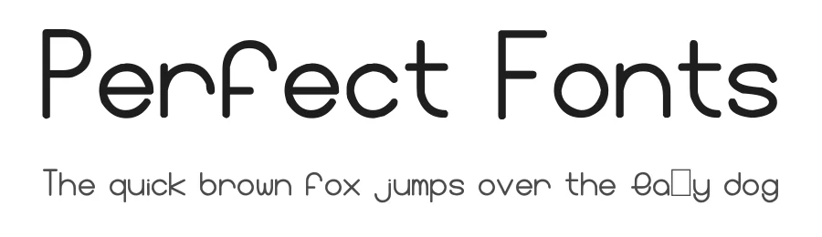 Perfect Fonts by Carbonchaos โ Sans Serif Font