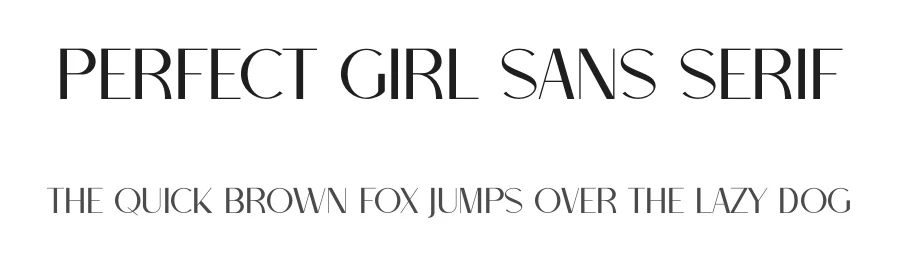 Perfect Girl Sans Serif by RantautypeStudio — Sans Serif Font