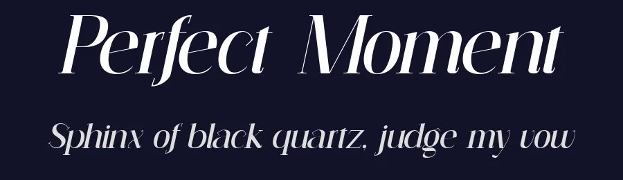 Perfect Moment by Muksal Creative — Serif Font — thumbnail 2