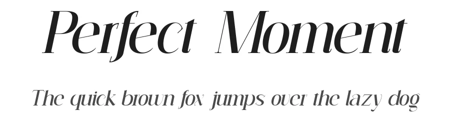 Perfect Moment by Muksal Creative — Serif Font