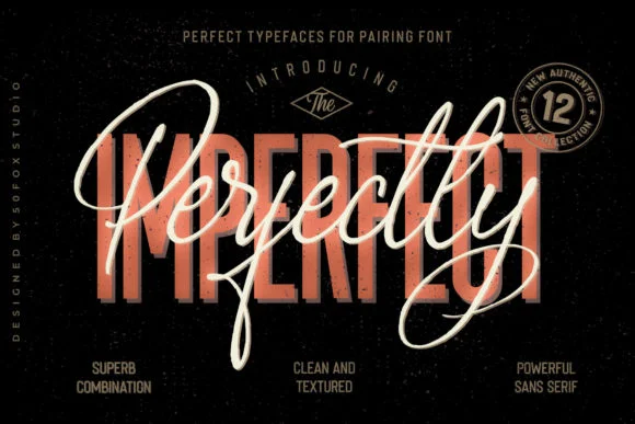 Perfectly Imperfect Family Font by 50Fox โ Script Handwritten Font