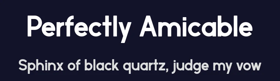 Perfectly Amicable by Brittney Murphy Design — Sans Serif Font — thumbnail 2