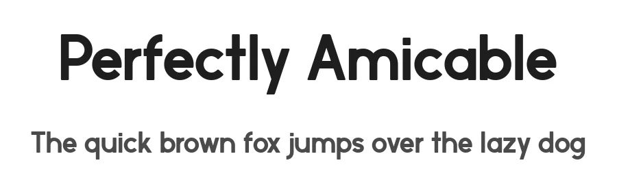 Perfectly Amicable by Brittney Murphy Design — Sans Serif Font
