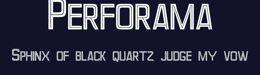 Perforama by MRfrukta — Decorative Font — thumbnail 2