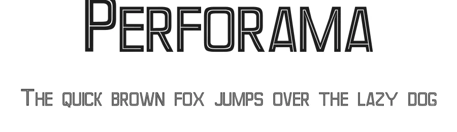 Perforama by MRfrukta — Decorative Font