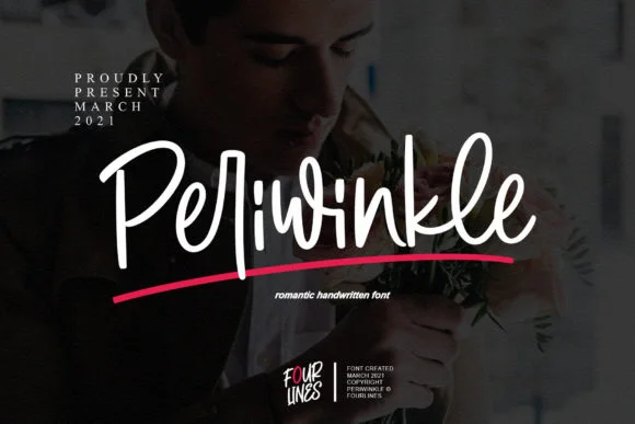 Periwinkle Font by Fourlines.design by Fourlines.design — Script Handwritten Font