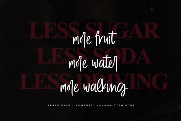 Periwinkle Font by Fourlines.design by Fourlines.design — Script Handwritten Font — thumbnail 3