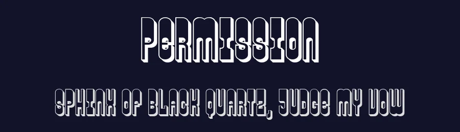 Permission by Vladimir Nikolic — Decorative Font — thumbnail 2