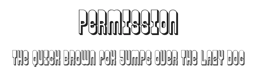 Permission by Vladimir Nikolic — Decorative Font