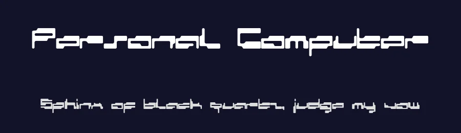 Personal Computer by Fenotype — Display Font — thumbnail 2