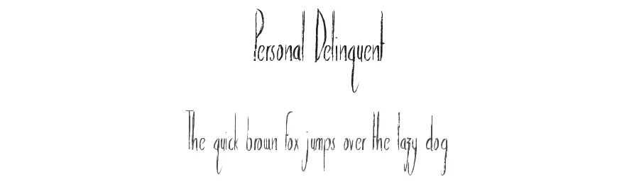 Personal Delinquent
