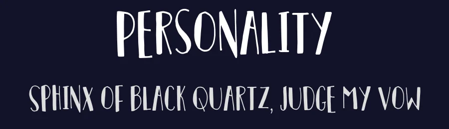 Personality by Pizzadude — Decorative Font — thumbnail 2