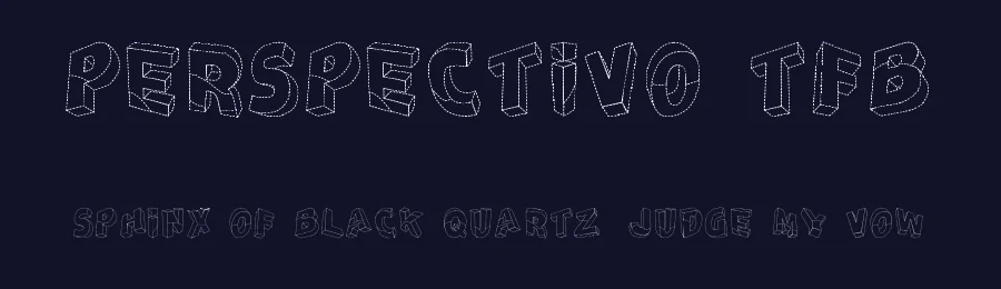Perspectivo TFB by zanatlija — Decorative Font — thumbnail 2