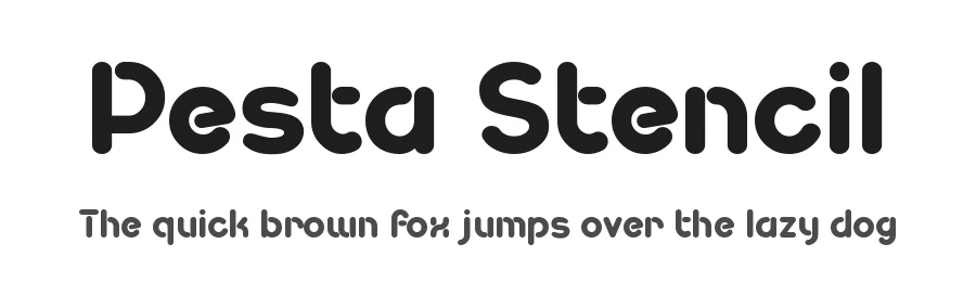 Pesta Stencil by Studio Typo — Decorative Font