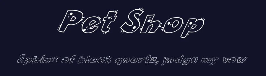 Pet Shop by Galdino Otten Fonts — Decorative Font — thumbnail 2