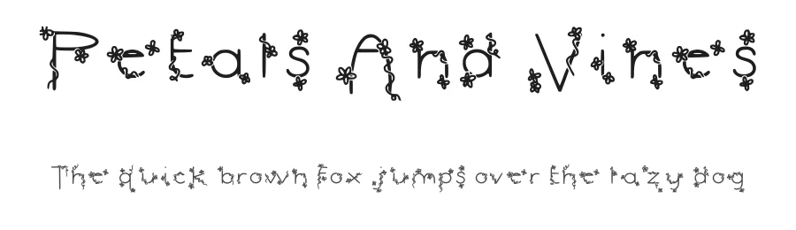 Petals And Vines by Junie Kim — Decorative Font