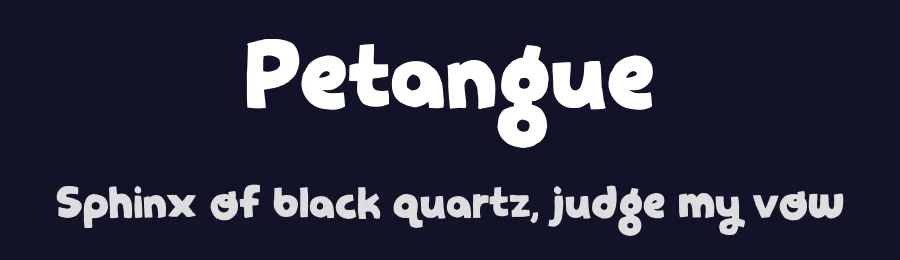 Petangue by Pizzadude — Decorative Font — thumbnail 2