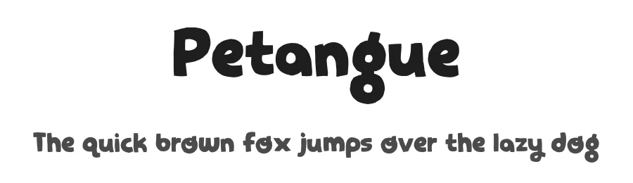 Petangue by Pizzadude — Decorative Font