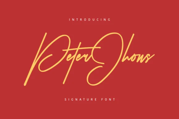 Peter Jhons Font by Maulana Creative — Script Handwritten Font