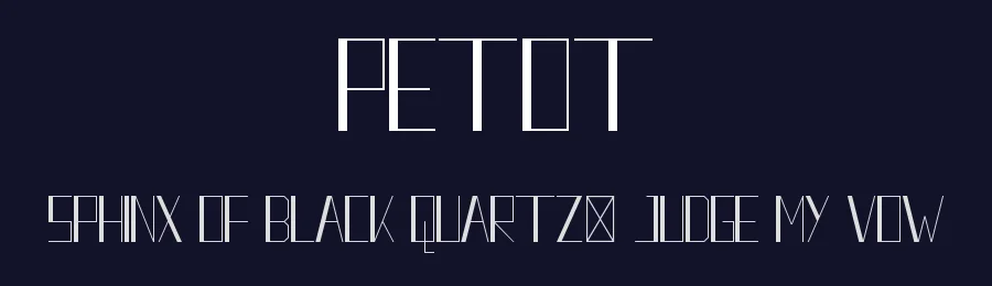 Petot by Calligraphy Fonts — Sans Serif Font — thumbnail 2