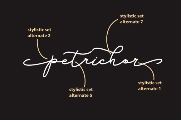 Petrichor Font by Toko Laris Djaja — Script Handwritten Font