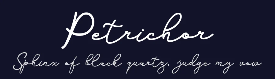 Petrichor by Toko Laris Djaja — Script Handwritten Font — thumbnail 2
