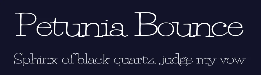 Petunia Bounce by Mario Arturo — Decorative Font — thumbnail 2