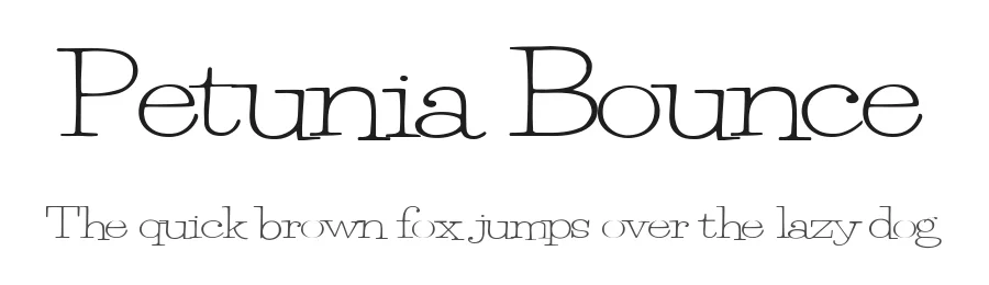 Petunia Bounce by Mario Arturo — Decorative Font