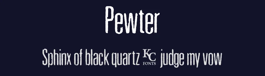 Pewter by KC Fonts — Decorative Font — thumbnail 2