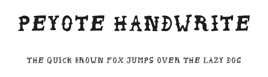 Peyote Handwrite by Vojtech Cizmar — Decorative Font