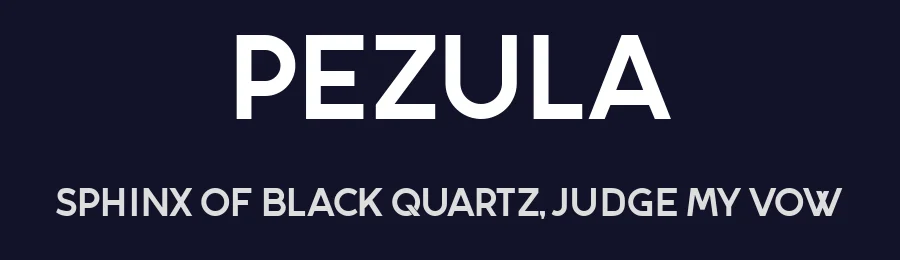 Pezula by Vladimir Nikolic — Sans Serif Font — thumbnail 2
