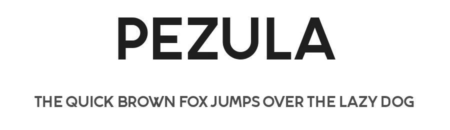 Pezula by Vladimir Nikolic β Sans Serif Font