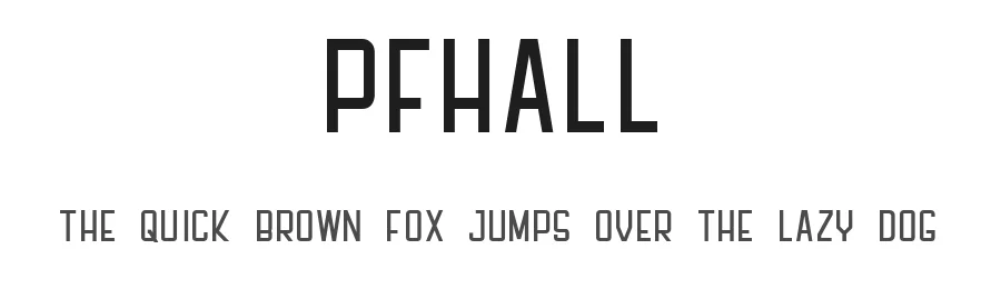 PFHall by Zoran Konjarski โ Sans Serif Font