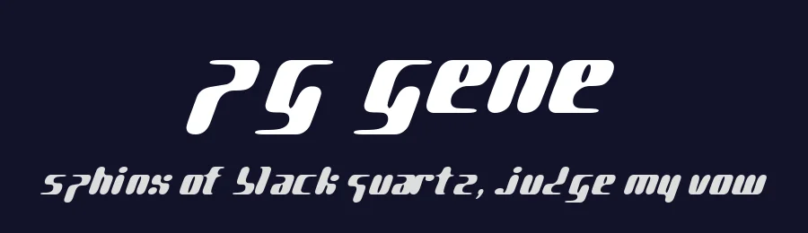PG Gene by Pop-Up Graphics — Display Font — thumbnail 2