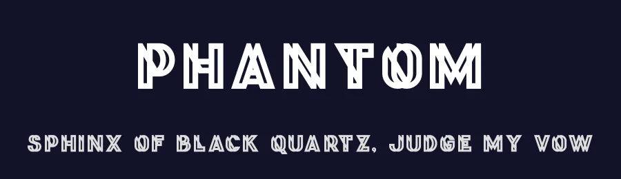 Phantom by Peter Olexa — Decorative Font — thumbnail 2