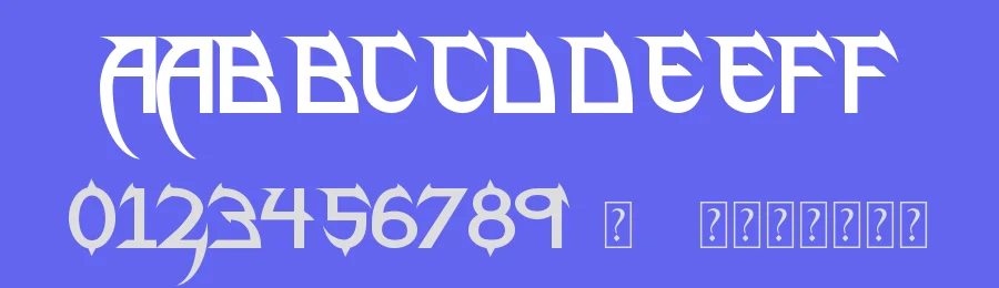Phantom Lord Lite by James Stone — Blackletter Font — thumbnail 3