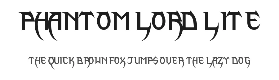 Phantom Lord Lite by James Stone β Blackletter Font