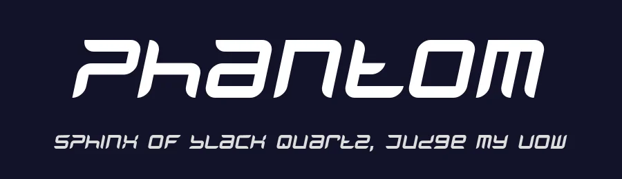 Phantom by Phantomphonts — Display Font — thumbnail 2