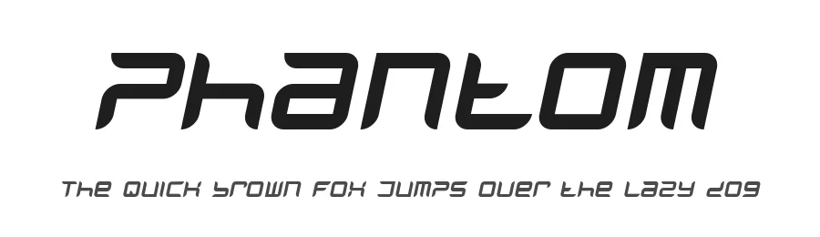 Phantom by Phantomphonts — Display Font