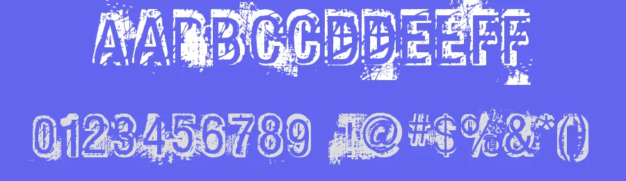 Phat Grunge Bold by Bolt Cutter Design-Industrial Strength — Decorative Font — thumbnail 3