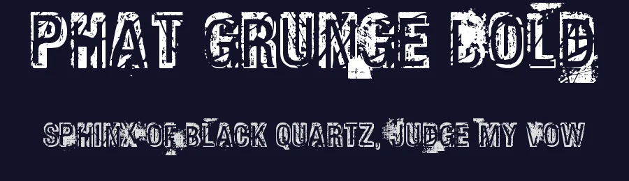 Phat Grunge Bold by Bolt Cutter Design-Industrial Strength — Decorative Font — thumbnail 2